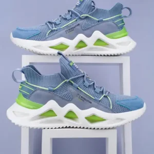 Good Vibes Sneakers For Men (Blue , 8)